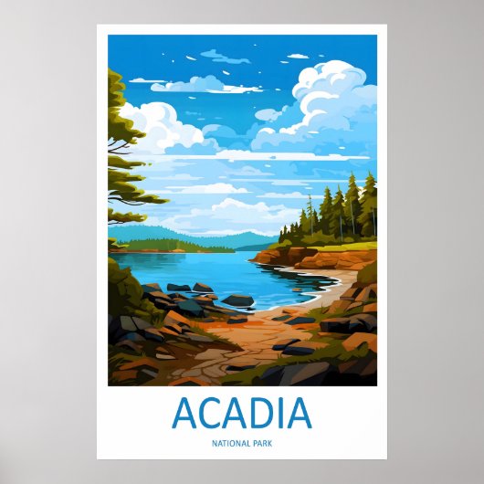 Parc national d'Acadia Impression de voyage Art mu (Devant)