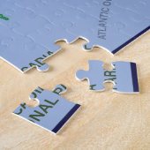 Parc national d'Acadia - Puzzle de la carte illust (Côté)
