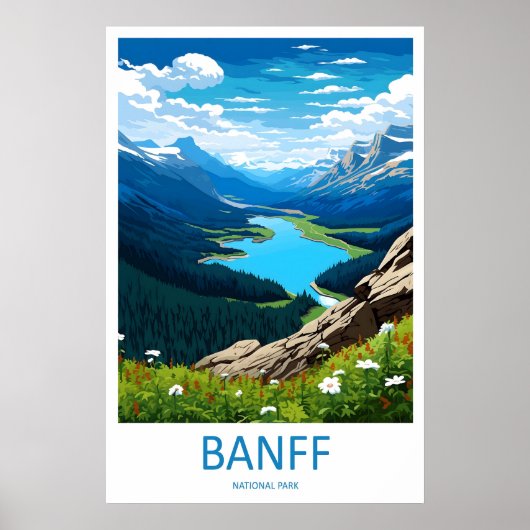 Parc national de Banff Impression de voyage Art mu (Devant)