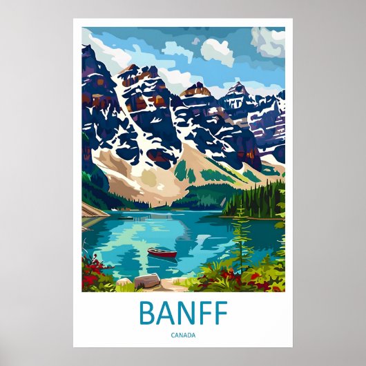 Parc national de Banff Impression de voyage Art mu (Devant)