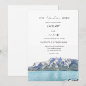Parc national de Banff - Invitation de mariage (Devant / Derrière)