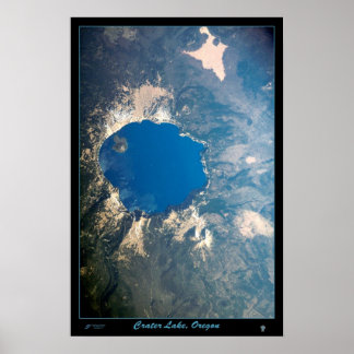 Parc national de Crater Lake, Oregon poster satel