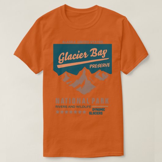 Parc national de Glacier Bay Alaska TShirt 2 (Design devant)