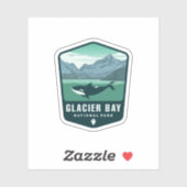 Parc national de Glacier Bay | Sticker Die-Cut (Feuille)