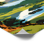 Parc national de Killarney Affiche de voyage tradi (Coin)