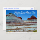 Parc National de la Forêt Petrifiée, Arizona Carte (Devant / Derrière)