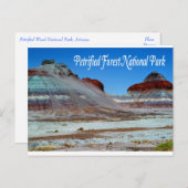 Parc National de la Forêt Petrifiée, Arizona Carte (Devant / Derrière)