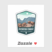Parc national de la Forêt Petrifiée | Sticker Die- (Feuille)