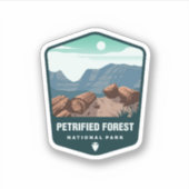 Parc national de la Forêt Petrifiée | Sticker Die- (Devant)