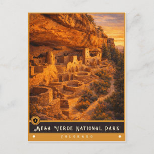 Parc national de Mesa Verde Carte postale ancien