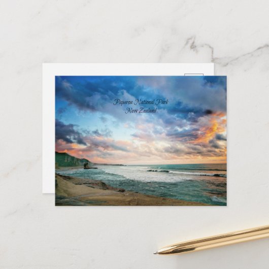 Parc national de Paparoa, Nouvelle-Zélande Carte p (Devant/Arrière en situation)