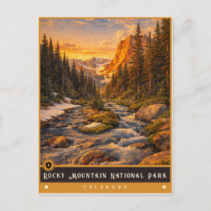 Parc national de Rocky Mountain   Carte postale an