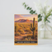 Parc national de Saguaro | Carte postale ancienne (Debout devant)