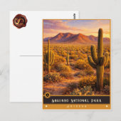 Parc national de Saguaro | Carte postale ancienne (Devant / Derrière)