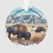 Parc national de Theodore Roosevelt Bison Souvenir (dos)
