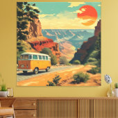 Parc national de toile enroulé de style rétro (Insitu(Salon))