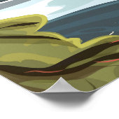 Parc national de Yellowstone, affiche de voyage du (Coin)