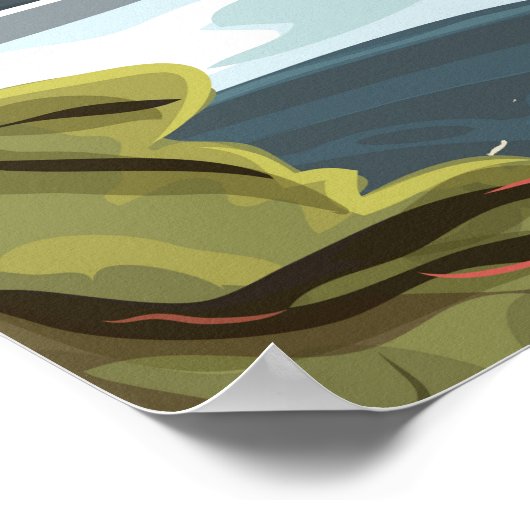 Parc national de Yellowstone, affiche de voyage du (Coin)