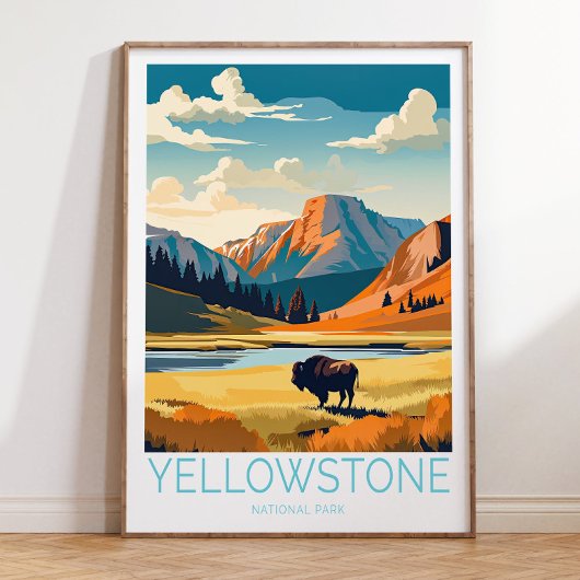 Parc national de Yellowstone, affiche de Yellowsto
