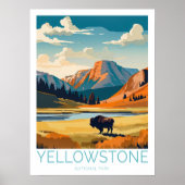 Parc national de Yellowstone, affiche de Yellowsto (Devant)