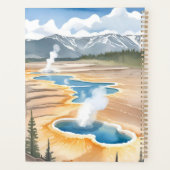 Parc national de Yellowstone | Aquarelle de paysag (Dos)