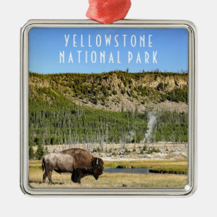Parc national de Yellowstone Bison Ornement en mét