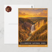 Parc national de Yellowstone | Carte postale du Mo (Devant / Derrière)