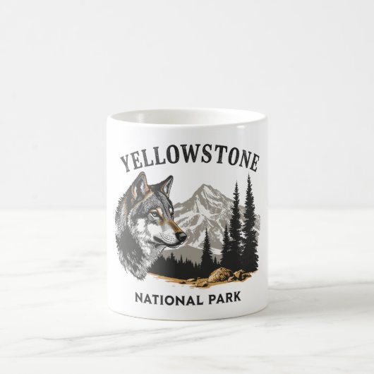 Parc national de Yellowstone Loup Mug (Centre)
