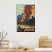 Parc national de Yosemite, CA - Poster El Capitan (Cuisine)