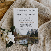 Parc national de Yosemite Faire-part de mariage si