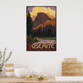 Parc national de Yosemite - Poster de voyage à mi- (Cuisine)
