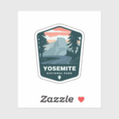 Parc national de Yosemite | Sticker Die-Cut (Feuille)