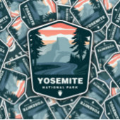 Parc national de Yosemite | Sticker Die-Cut
