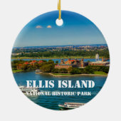 Parc national d'Ellis Island Ornement de Noël (Dos)
