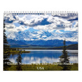 Parc national Denali et calendrier Preserve-Alaska (Protection)
