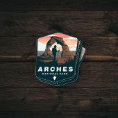 Parc national des Arches Vintage | Sticker Die-Cut