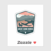 Parc national des Dunes de sable | Sticker Die-Cut (Feuille)