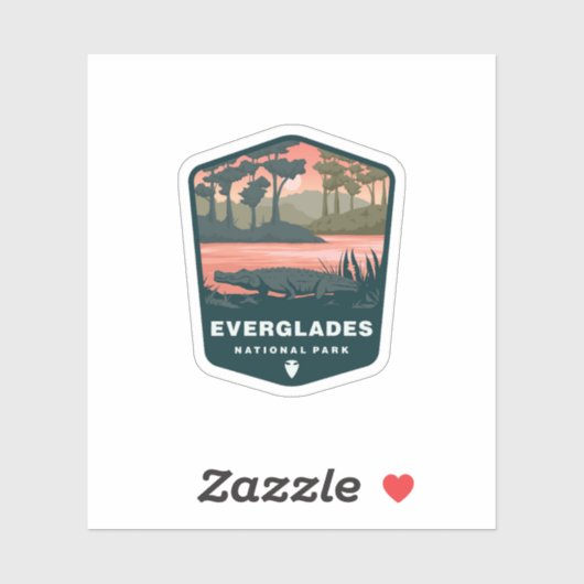 Parc national des Everglades Floride | Sticker Die (Feuille)