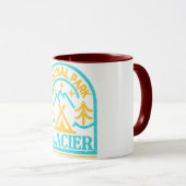 Parc national des Glaciers Monoline Mug (Devant droit)