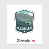 Parc national des Glaciers Montana | Sticker Die-C (Feuille)