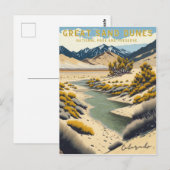Parc national des Great Sand Dunes, Colorado Carte (Devant / Derrière)