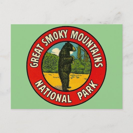 Parc national des Great Smoky Mountains - Carte po (Devant)