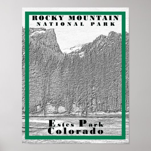 Parc national des Rocheuses - 11 x 14 Poster (Devant)