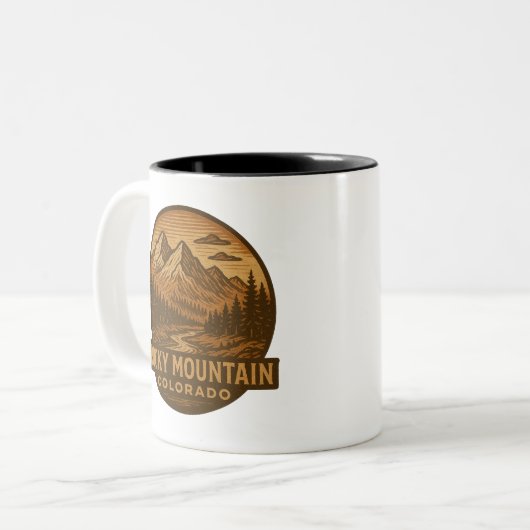 Parc national des Rocheuses Colorado Mug (Devant gauche)