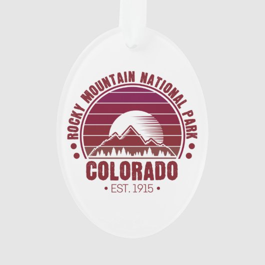 Parc national des Rocheuses Colorado Retro (dos)