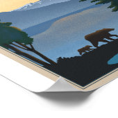 Parc national des Rocheuses Litho Poster d'oeuvres (Coin)