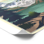 Parc national des Rocheuses Litho Poster d'oeuvres (Coin)