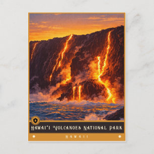Parc national des volcans d'Hawaï Carte postale