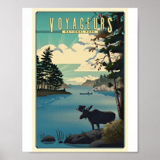 Parc national des Voyageurs Litho Poster (Devant)