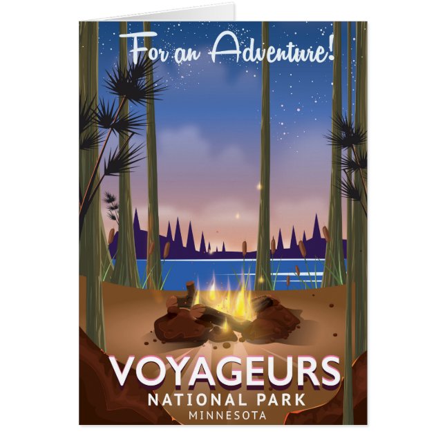 Parc national des Voyageurs Minnesota affiche voya (Devant)